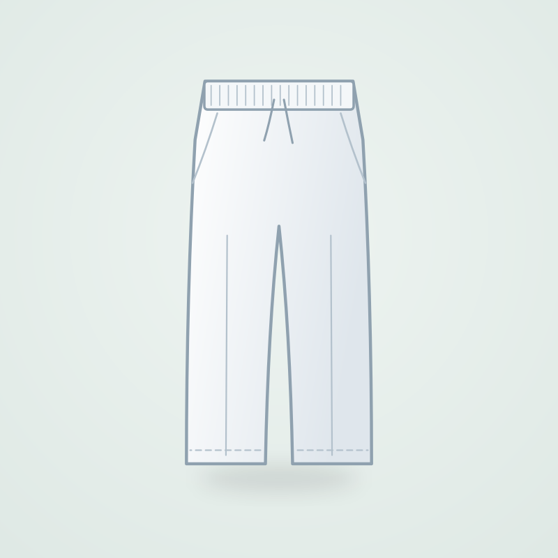 Pantalo de color blanc